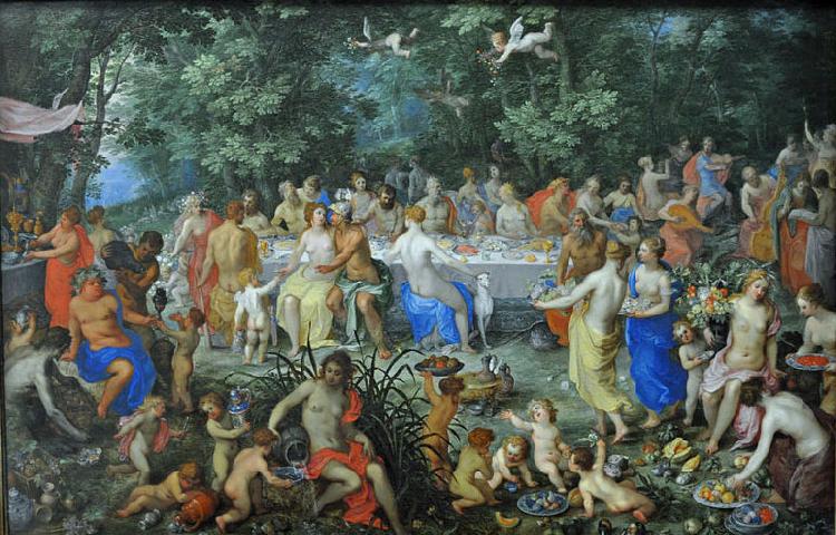 Hendrick van Balen the Elder The Wedding of Thetis and Perseus with Apollo and the Concert of the Muses, or The Feast of the Gods China oil painting art